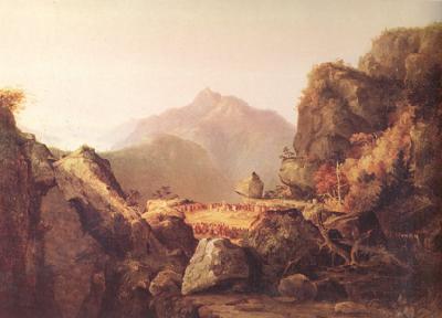 Thomas Cole scene from Last of the Mohicans (nn03) France oil painting art